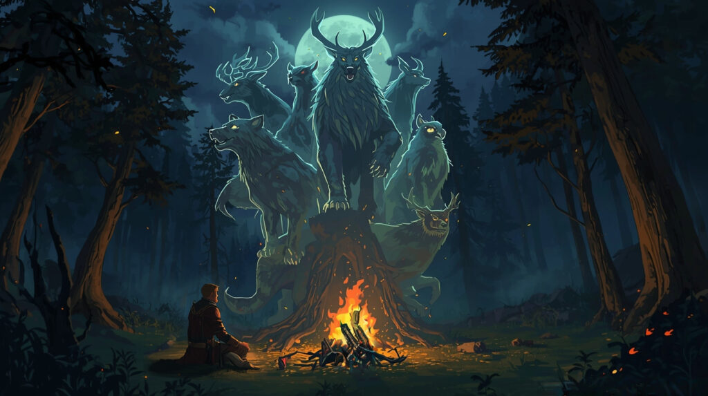 Cartes de Forme Bestiale illustration a08